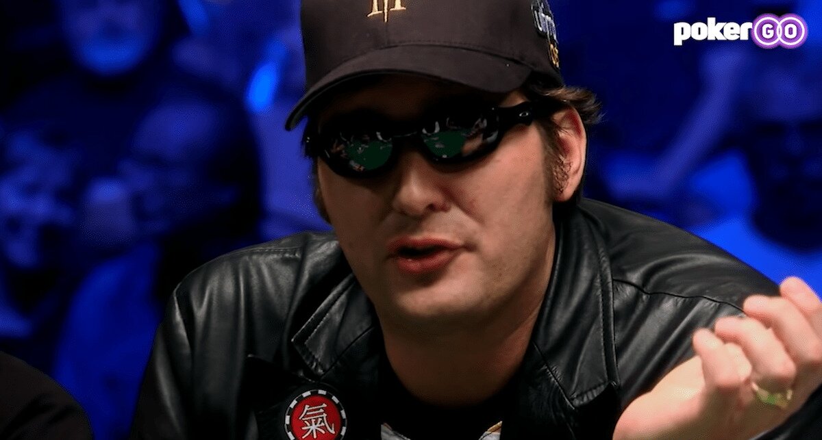 Phil Hellmuth getting in a heated poker moment