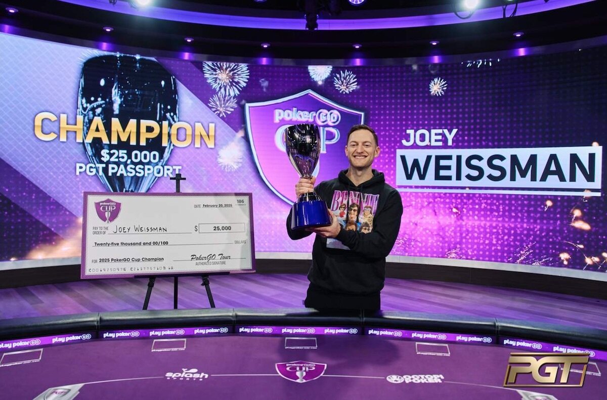 Joey Weissman Takes 2025 PokerGO Cup Title as Kristen Foxen Goes Close